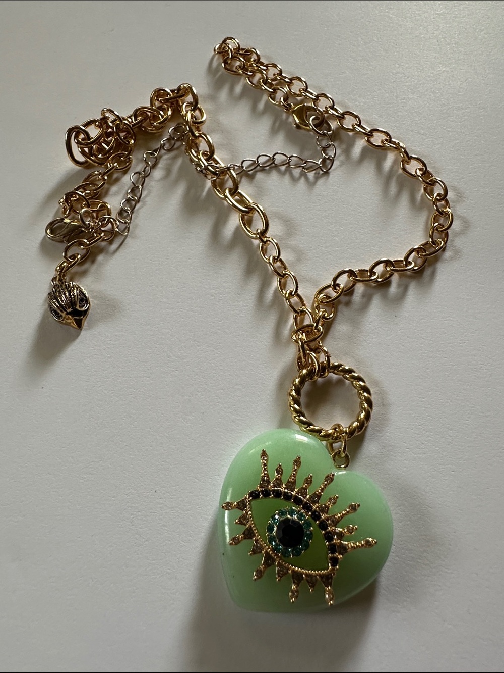 Kurt Geiger Heart Evil Eye Necklace New